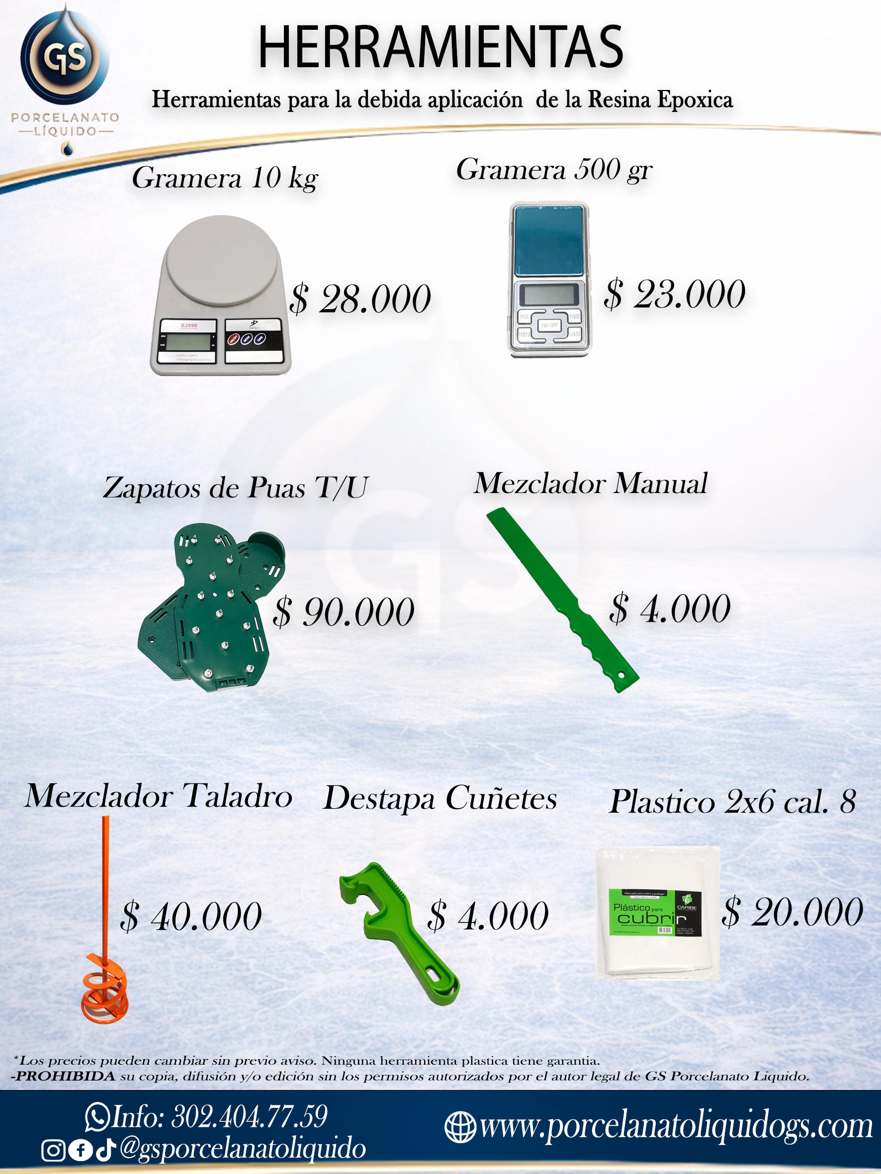 Herramientas para Resina Epóxica