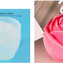 Molde de Rosa Semiabierta - 100