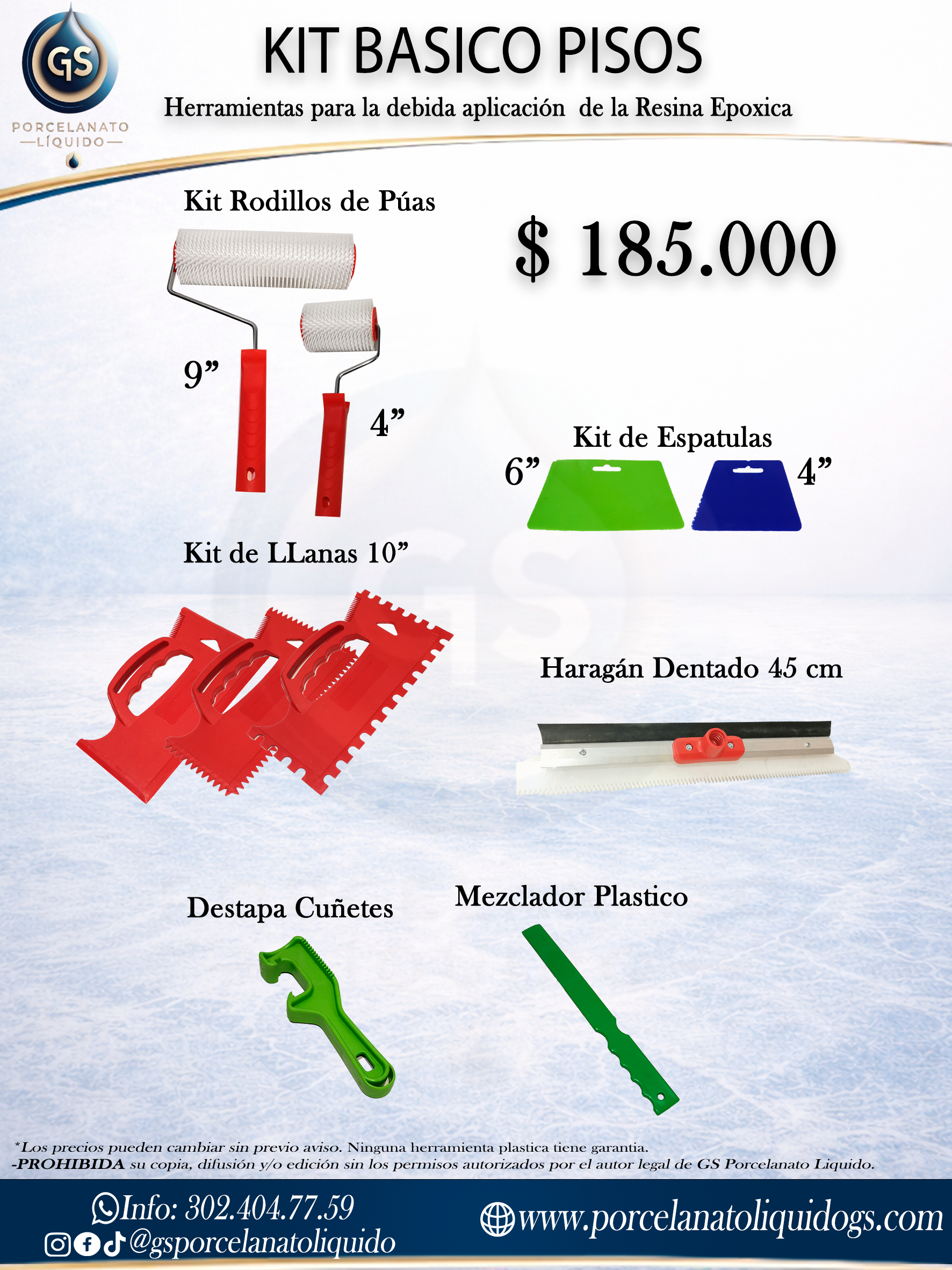 Kit Basico Pisos Resina Epoxica