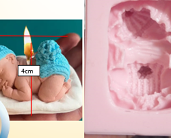 Molde de Silicona Bebe Dormido -71