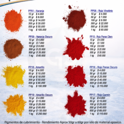 Pigmentos en Polvo Colores Sólidos 1