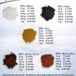 Pigmentos en Polvo Colores Sólidos 2