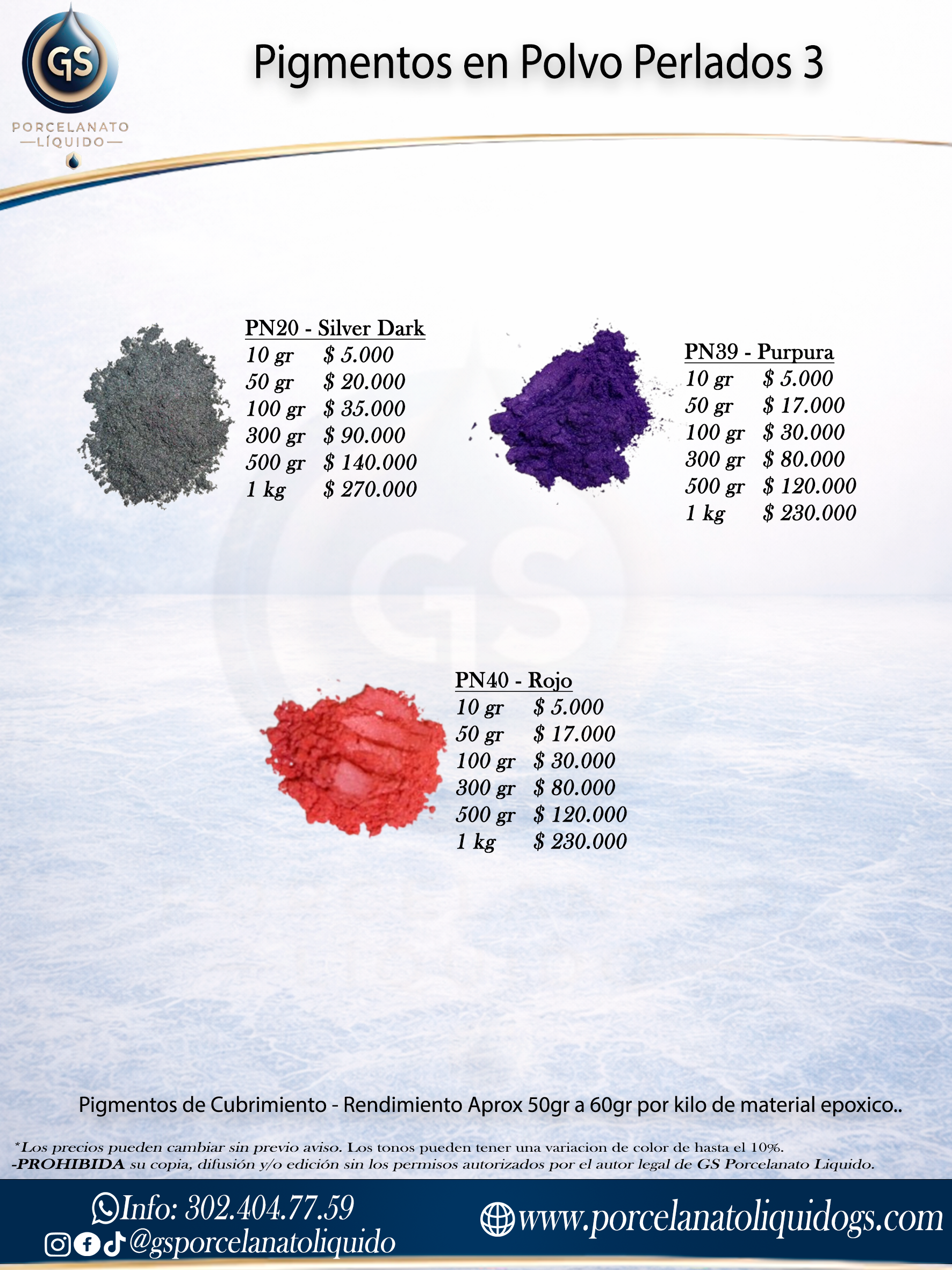 Pigmentos Perlados 3