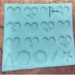 Molde de Corazones Varios Diseños