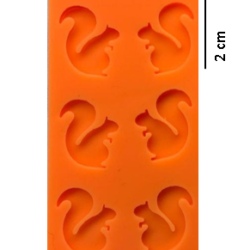Molde de Ardillas Mini x6