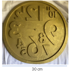 Molde de Reloj Numeros Deformes