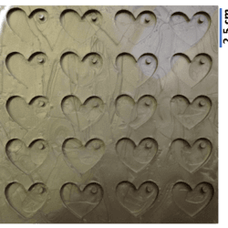 Molde de Corazon x20 - Llaveros