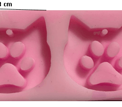 Molde de Placa Gato con Huella