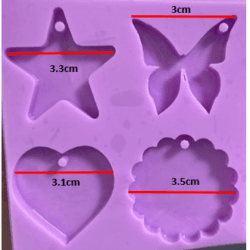 Molde para Collares Variado x4