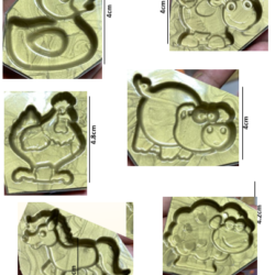Molde de Animales x 1 Variado