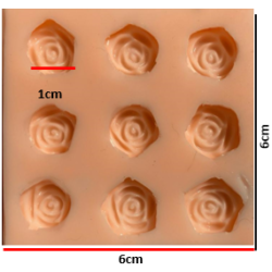 Molde de Rosas Mini x9