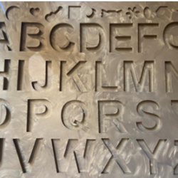 Molde Abecedario Inverso 5.mm