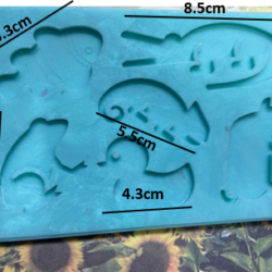 Molde de VArios Animales x 6