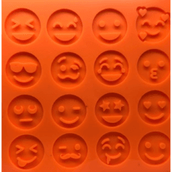 Molde de Emojis Felices x 16