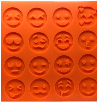 Molde de Emojis Felices x 16