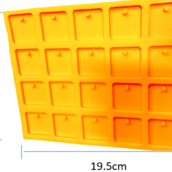 Molde Placa para Llaveros Cuadrado x 20