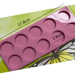 Molde de Placa Circulos x10