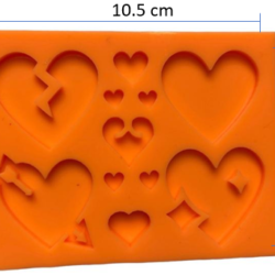Molde de Corazones 2D Varios