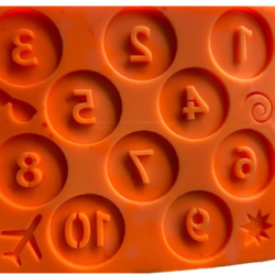 Molde Numeros con Relieve