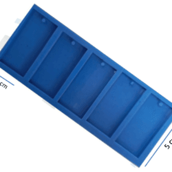 Molde Placa de Rectangulos x5