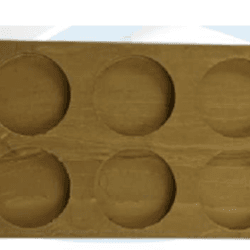 Molde Placa Circulo x10