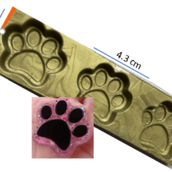 Molde de Huellas Animales x3
