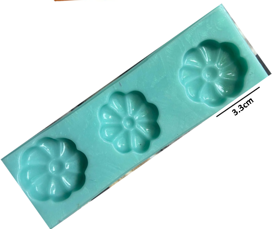 Molde de Flor Sencilla x3