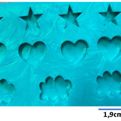 Molde de Corazon - Estrella - Nube