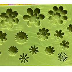 Molde de Flores con Relieve 2D
