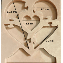 Molde de Corazon Rompecabeza