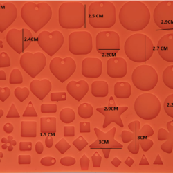 Molde para Aretes y Topos Varios