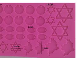 Molde Bisuteria Mapas y Estrellas