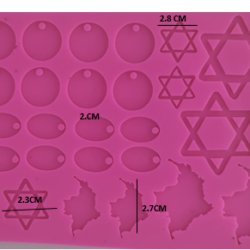 Molde Bisuteria Mapas y Estrellas