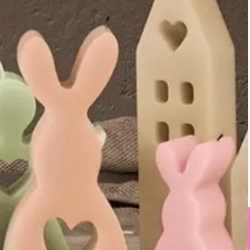 Molde de Conejo Con Corazon