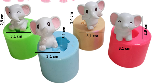 Molde de Elefantes Mini