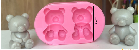 Molde de Osos x2 Tiernos 2D -144