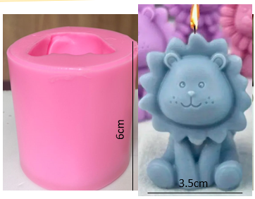 Molde de Leon Sentado Kwaii - 145