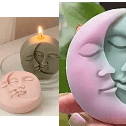 Molde de Silicona Luna y Sol - 237