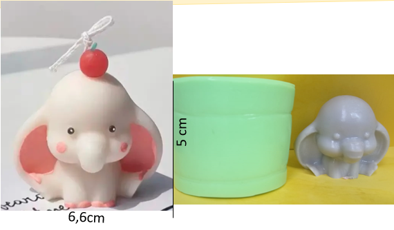 Molde de Elefante Bebe - 240
