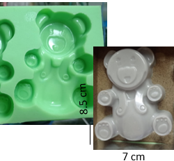 Molde de Osos x2 en 2D - 292