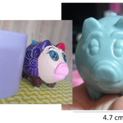 Molde Marranito tipo Alcancia - 294