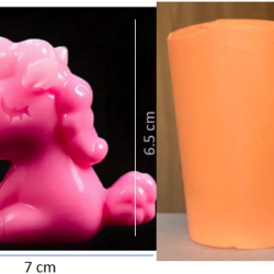 Molde Unicornio Kwaii Sentado - 300