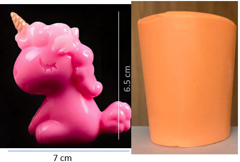 Molde Unicornio Kwaii Sentado - 300