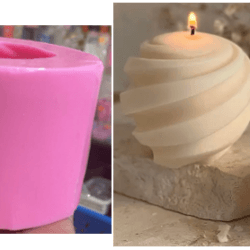 Molde de Silicona Velon Pila Esfera Espiral - 301