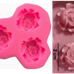 Molde de Rosas x3 - 314