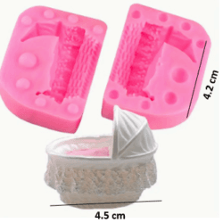 Molde de Silicona Cuna de Bebe - 315