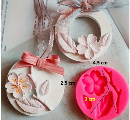 Molde Medallón Flor de Cerezo