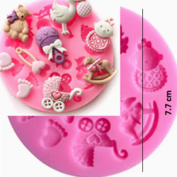 Molde de Silicona Varios Bebe - 324