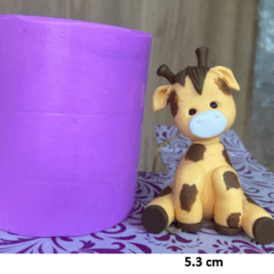 Molde De Silicona Jirafa Sentada - 370