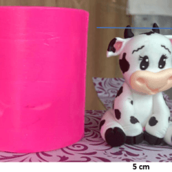 Molde de Silicona Vaca Sentada - 374